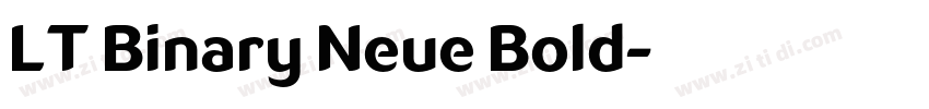 LT Binary Neue Bold字体转换